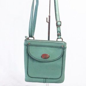 Fossil Mini Maddox Mint Blue Green Crossbody